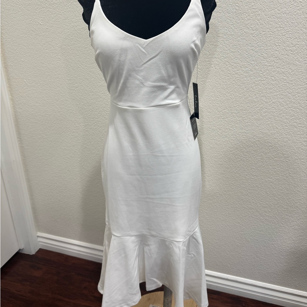 Lulu's White Midi Dress bridal